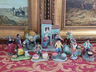 Lote 100 Figuras Belén Pesebre Antiguas