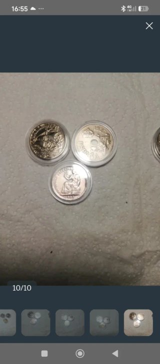 Lote 6 Monedas II República y Estado Español