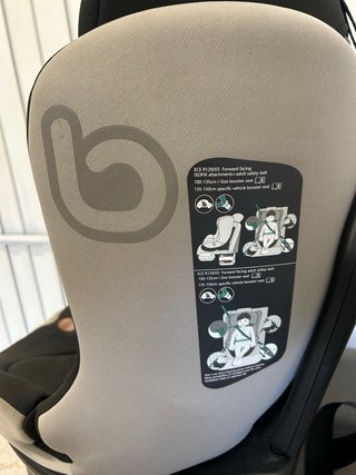 Silla coche grupo 1 a 5 con isofix y top tether