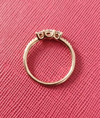 Anillo Pandora Oro Rosa y Circonitas