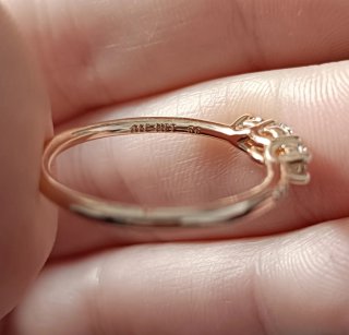 Anillo Pandora Oro Rosa y Circonitas