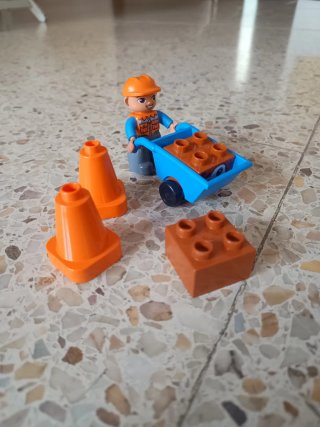 Excavadora Duplo con figura y bloque
