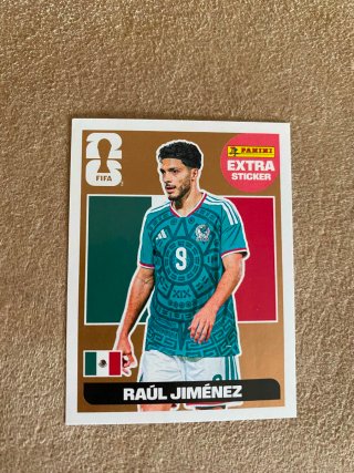 Cromo Raúl Jiménez Panini Extra Sticker