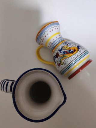 2 Ceramiche Deruta Vasi Decorati