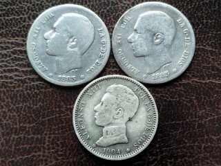 🇪🇸 Bonito lote de monedas de plata antiguas