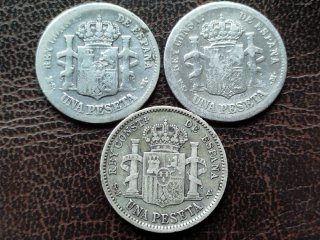 🇪🇸 Bonito lote de monedas de plata antiguas