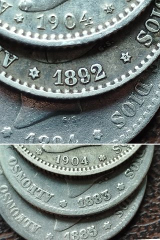🇪🇸 Bonito lote de monedas de plata antiguas