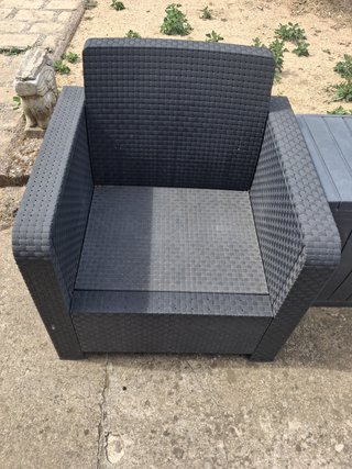 Sillas y sillones de jardín, negro.
