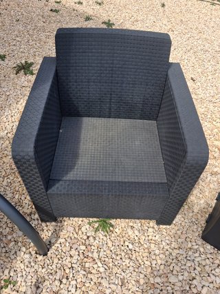 Sillas y sillones de jardín, negro.