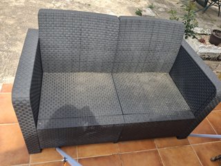 Sillas y sillones de jardín, negro.