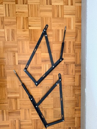 Mecanismo Elevable Canapé Negro, sin tornillos