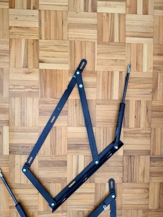 Mecanismo Elevable Canapé Negro, sin tornillos