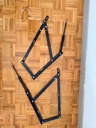 Mecanismo Elevable Canapé Negro, sin tornillos