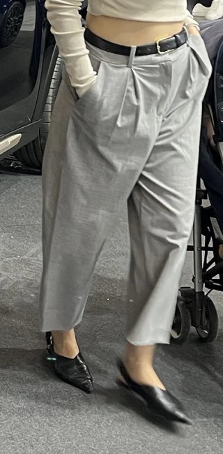 Pantalones de vestir Zara grises
