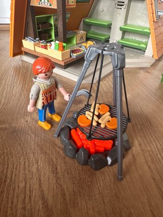 Casa de camping Playmobil con accesorios