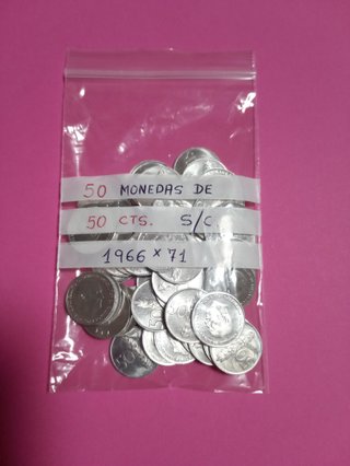 50 M. de 50 Cts. 1966*71 S/C Pesetas Antiguas.