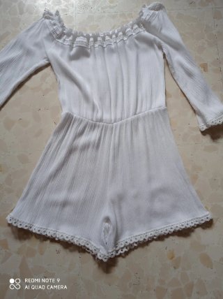 Mono blanco ibicenco talla S