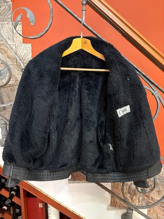 Giacca donna vera pelle intarsiata vintage retro’