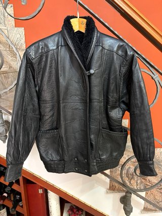 Giacca donna vera pelle intarsiata vintage retro’