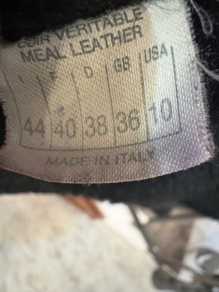 Giacca donna vera pelle intarsiata vintage retro’