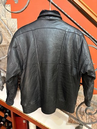 Giacca donna vera pelle intarsiata vintage retro’