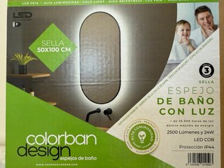 Espejo Baño LED 50x100cm Nuevo a esteenar.