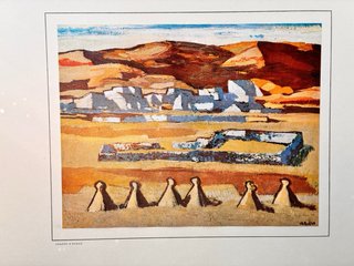 Carpeta 19 láminas arte Caja Postal Ahorros
