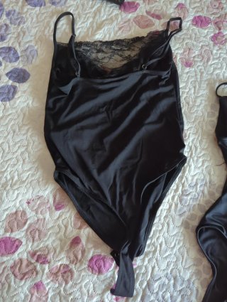 Bodys negros encaje talla S sin estrenar