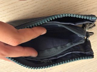 Monedero Cartera Kipling azul.