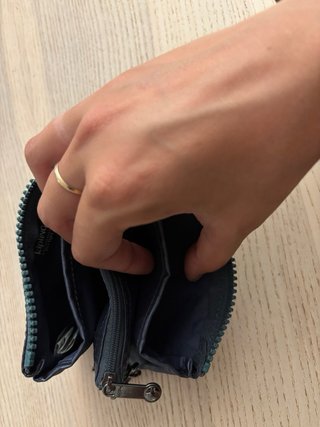 Monedero Cartera Kipling azul.