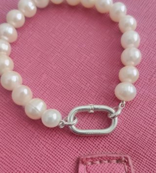 Pulsera Tous Hold Perlas y Cierre Plata