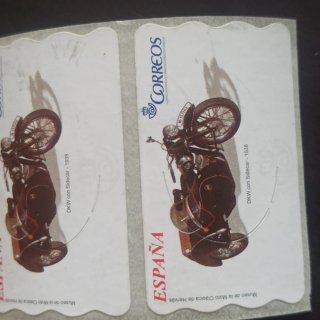 Raro 7 estampillas ATM Correos en blanco