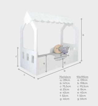 Cama + colchón Montessori Casa 70x140