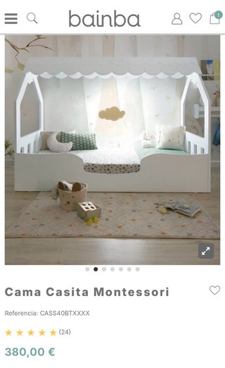 Cama + colchón Montessori Casa 70x140