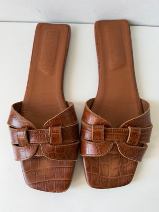 Sandalias Bimani Planas Marrones