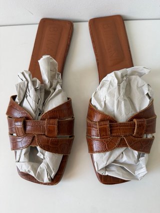 Sandalias Bimani Planas Marrones