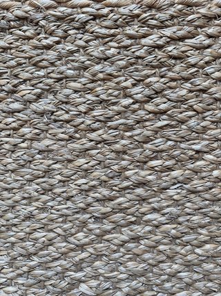 Alfombra de yute rectangular