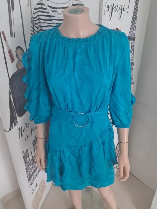Vestido Turquesa de Fiesta