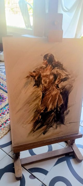 Serigrafía flamenca en madera