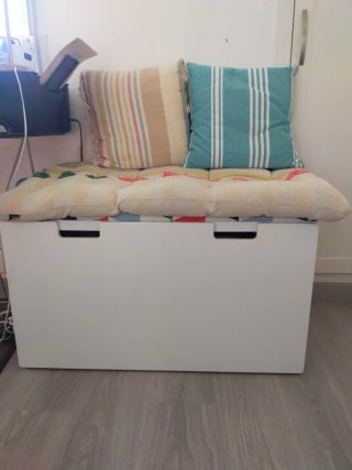 Baúl/Asiento con cojines