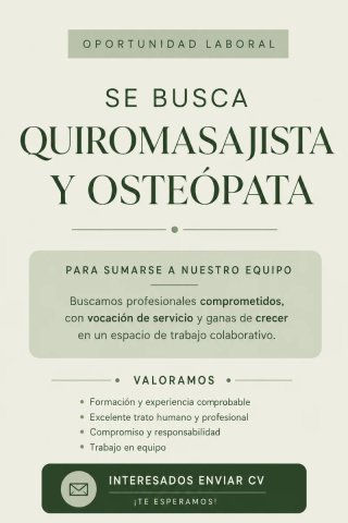 Quiromasajista y Osteópata