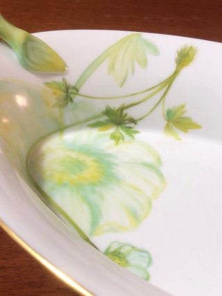 Herend Cestino Pane Porcellana Fiori