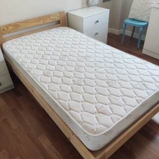 Cama + Colchón 105 cm Marca Lufe