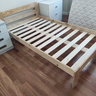 Cama + Colchón 105 cm Marca Lufe