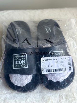 Sandali Armani Exchange Icon Period Neri NUOVI 38