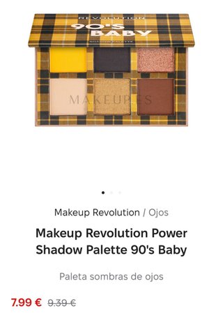 Paleta de sombras Revolution 90's Baby