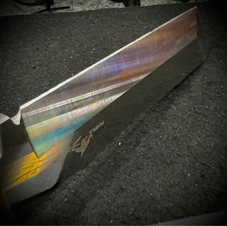 Cuchillo de chef con funda de cuero