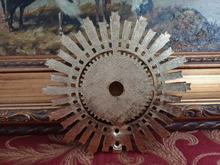 Corona metálica antigua para Virgen o Santo 13.5