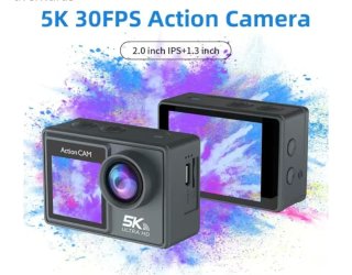 Cámara de Acción 5K 30FPS Dual LCD