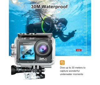 Cámara de Acción 5K 30FPS Dual LCD